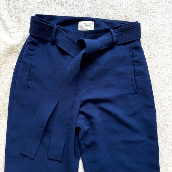 Aritzia Wilfred Tie Front Pants in Blue - Picture 6 of 8